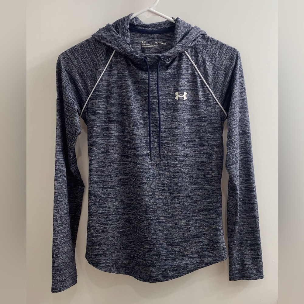 Under Armour Navy Blue Velocity Wordmark Hoodie | Women’s XS